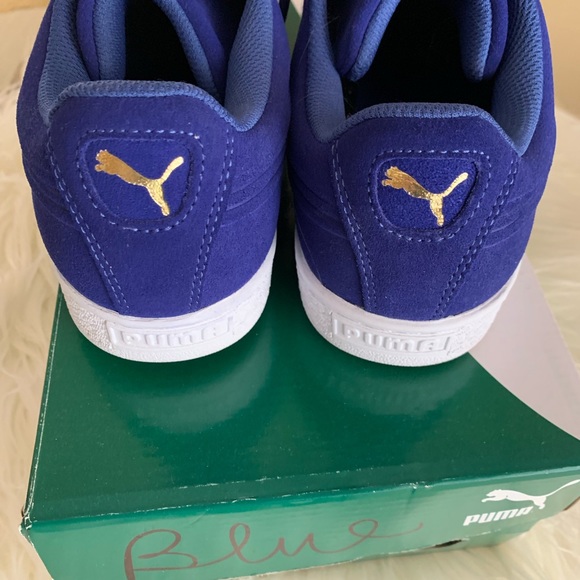 PUMA Men's Suede Classic Debossed: Mazarine Blue - Picture 3 of 8
